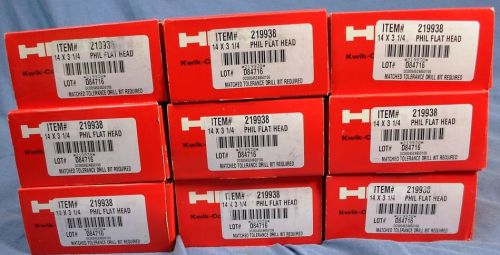 Nos 900 hilti #219938: 14 x 3 1/4&#034; phillips flat head  concrete screw anchors for sale