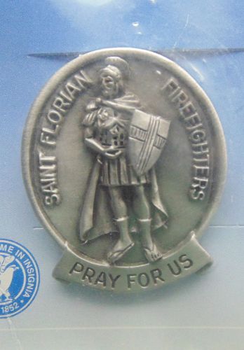 Saint Florian Visor Clip, pewter, new in manufacturer&#039;s packaging