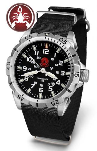 Police Watches, H3 Night Patrol, German Watch, Analog,Trigalight, Easy To Read,