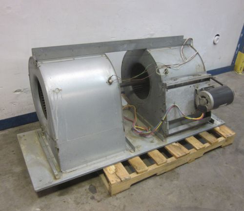 Emerson Dual Squirrel Cage Blower Exhaust Fan Single 3-Ph Motor Belt