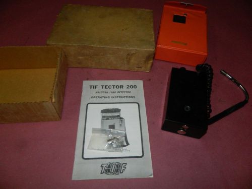 TIF Tector 200 Halogen Leak Detector with Box