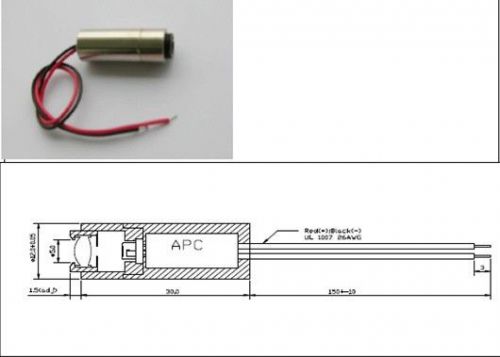 980nm 5mW OEM laser diode 3.2VDC w/ adj.  lens 980 nm