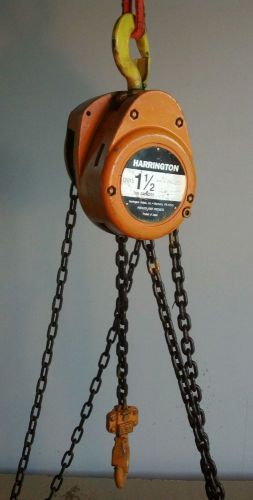 Harrington 1.5 Ton Hoist, 20&#039; Lift, Model CF015