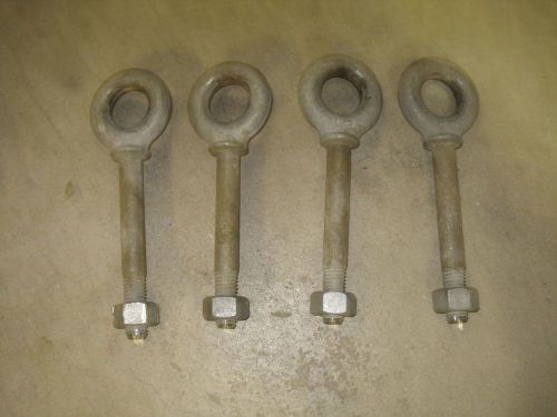 5/8&#034; x 4&#034; galvanized oval eye bolt for sale