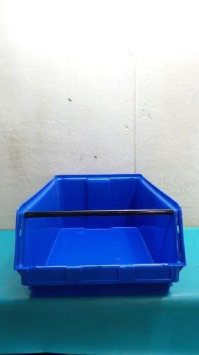 Quantum storage systems qms743bl 150 lbs cap 3.66 cu ft blue poly storage bin for sale