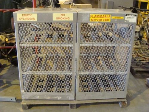 JUSTRITE 23004 WELDED ALUMINUM 12 LPG CYLINDER HORIZONTAL LOCKER