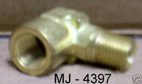 Aeroquip Threaded Brass Elbow Adapter