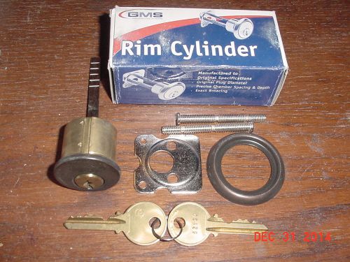 LOCKSMITH NOS Grade 2 GMS Rim Cylinder w/ 2 YA8 cut keys Oil Bronze 10B KA avail