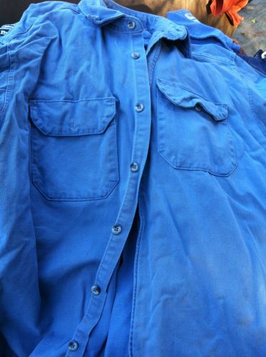 INVENTORY REDUCTION!!! 10 BULWARK LIGHT  BLUE SHIRTS XL 17-171/2 FRC