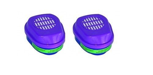 2 Pack) Drager X-Plore Replacement Cartridges Filter Ammonia P100 NIOSH 6738037