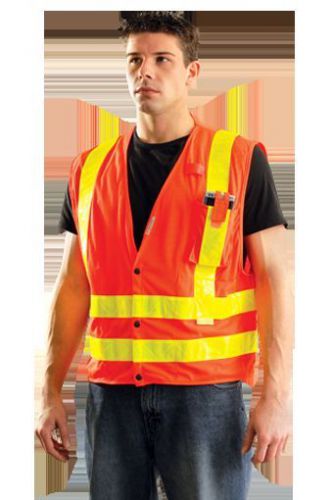 Occunomix LUX-SSLDMS Premium Mesh Gloss Snaps(1 Vest) Size Medium