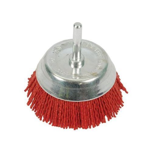 Silverline Filament Cup 75Mm Coarse Nylon Rotary Brush Rust Remover Wheel