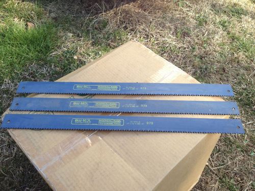 (3) ingersoll rand power hacksaw blades no. 4784 je 24&#034;x1-3/4&#034;x .088&#034;, 4 tpi for sale