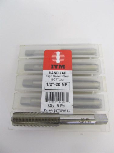 ITM 267NF0323, 1/2&#034;-20NF, HSS Bottom Hand Tap - 5 each