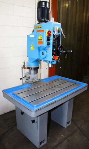 29&#034; IBARMIA GEARED HEAD DRILL PRESS, NEW 1993, TAPPING, 2 HP, #4MT,