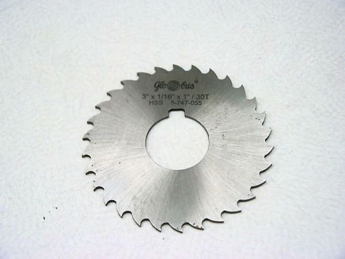 Plain Straight Tooth Milling Cutter 3 X 1/16 X 1 HSS