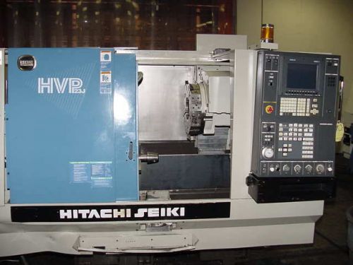 17.7&#034; Swg 24.8&#034; cc Hitachi-Seiki HVP-23J CNC LATHE, Seicos LY,  ChipConv.