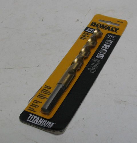 DeWalt Titanium Reduced Shank Split Point Twist Drill Bit 7/16&#034; DW1328 NIB