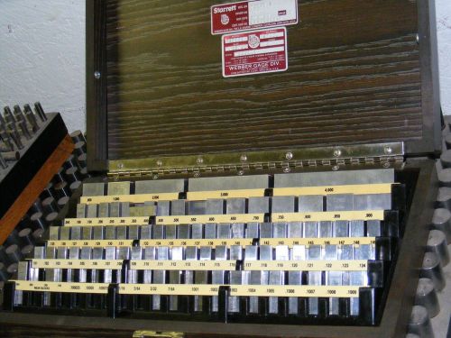 Starrett Webber Gauge Block Set