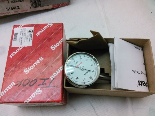 Starrett 196B1 Universal Dial Indicator, Back Plunger, White Dial, TI004