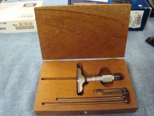 STARRETT #440 / 0-3&#034; DEPTH MICROMETER