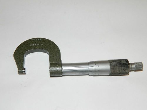 MITUTOYO MICROMETER MACHINE TOOL No. 103-260, 0-1&#034; .0001&#034;