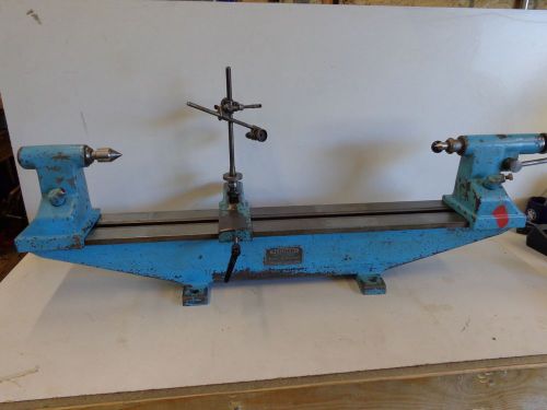 REICHERT INSPECTION BENCH CENTERS 30&#034; BETWEEN CENTERS 12&#034; SWING