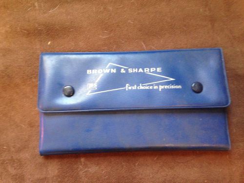 Brown and Sharpe radius gauge set