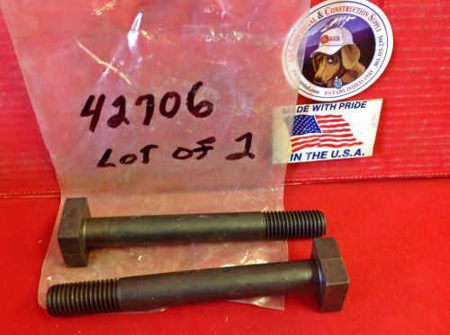 NOS Jergens 42706 Black Oxide T Bolts 3/4-10 x 6-1/2&#034;  Lot of 2 USA MADE