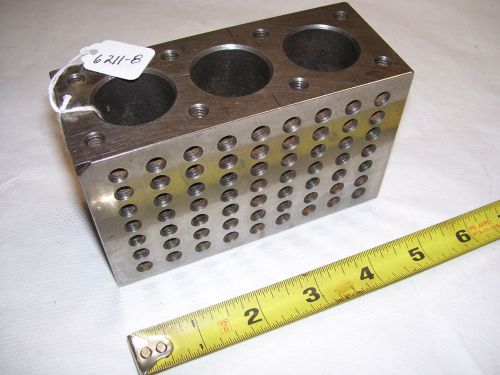 Machinist Tombstone , 2-3/64&#034; x 3-1/64&#034; x 4-63/64&#034; w/  1/4&#034; - 20 Holes, USA