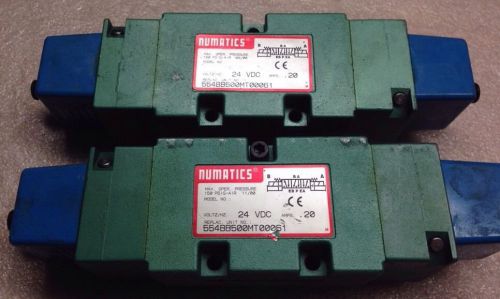 Lot Of 2, Numatics 554BB500MT00061, 24VDC, .2Amp 150psig-Air, 236-384B #1375Z5