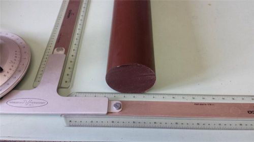 2-7/16&#034; dia. x 14&#034; long urethane / polyurethane 75 d brown rod p/n 10963 for sale