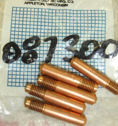 (5) Miller Electric .023 Tip 087-300 1-5/16&#034; OAL Contact Tips Mig Welding OEM