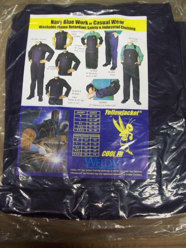 WELDAS Welding Coveralls Flame Retardant Blue Yellowjacket