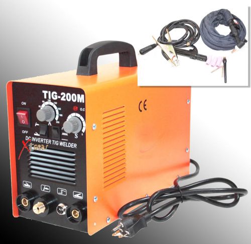 220V 200 AMP TIG &amp; ARC  MMA TIG200M DC INVERTER PULSE TIG WELDING WELDER