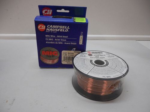 CAMPBELL HAUSFELD 2LB WE3005 MIG WIRE MILD STEEL 0.030&#034; / 0.8MM NEW