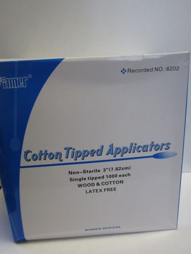 Winner 3&#034; Cotton Tipped Tip Applicator