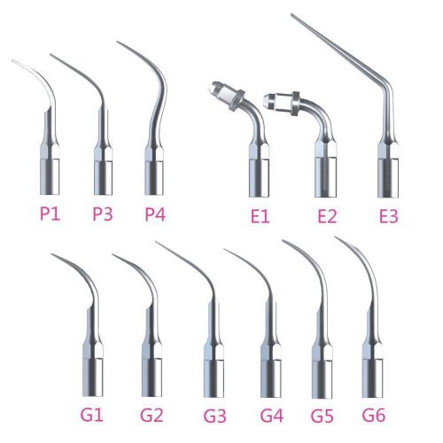 12 x scaling endo perio dental scaler tips compatible ems &amp; woodpecker for sale