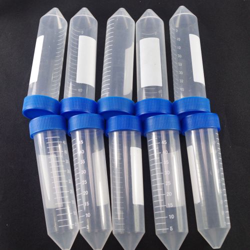 Plastic test tubes centrifuge tubes 50ml v-bottom  free shipping x12 for sale