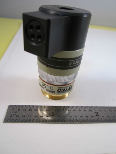 WYKO PROFILOMETER INTERFEROMETER MICROSCOPE OBJECTIVE RX2.5 OPTICS BIN#C1