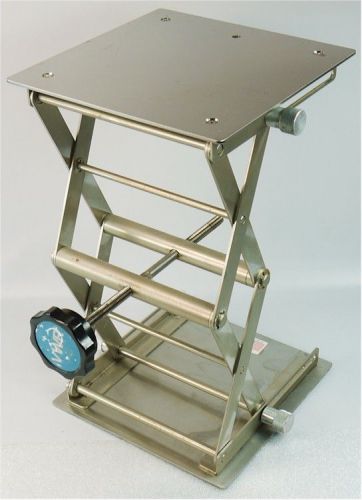 Vwr 8&#034;x8&#034; lab jack platform scissor stand (2-7/8&#034; to 13&#034;) for sale