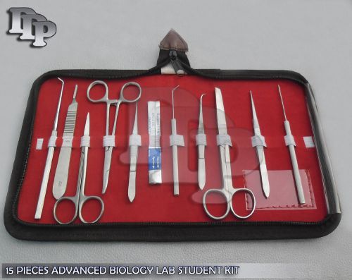 20 PCS ADVANCED BIOLOGY ANATOMY MEDICAL STUDENT KIT + SCALPEL BLADE #11 + #12