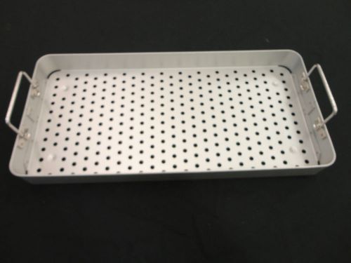 20&#034; x 9&#034; Stainless Sterilization Tray w/ Handles