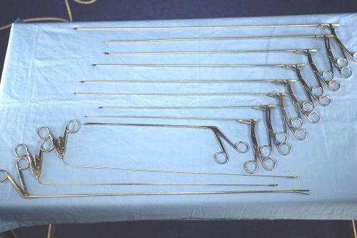 Lot of Pilling Semi Flexible Endoscopy Forceps Grasping Laparoscopic Urology