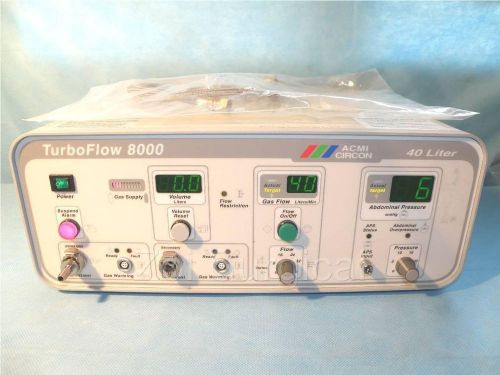 Acmi turboflow 8000 abdominal insufflator, 40 liter for sale