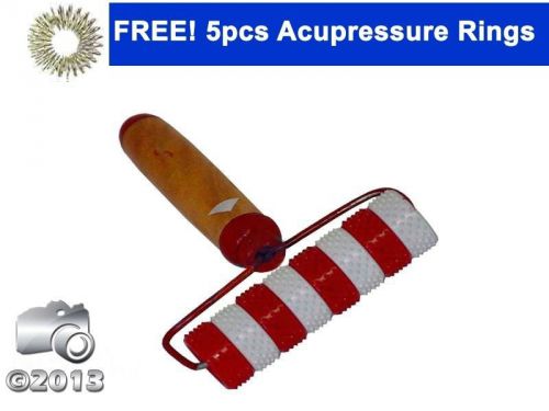 ACUPRESSURE HANDLE MEDIUM ROLLER MASSAGER + FREE 5 SOJOK RINGS @ORDERONLINE24X7