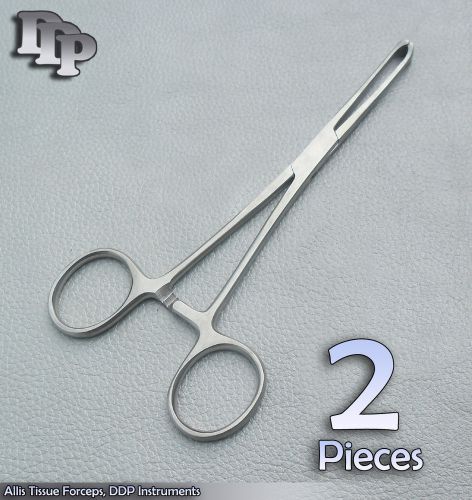 3 ALLIS TISSUE Forceps 6&#034; 4X5 Teeth Surgical VETERINARY INSTRUMENTS O.R. GRADE