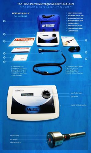 Ml830 cold laser therapy by microlight ( fda approved ) - gently used for sale