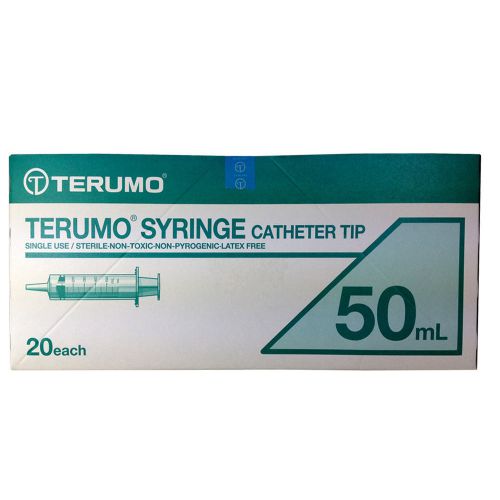5 x 50ml 50cc terumo dispoal syringe catheter tip hypodermic sterile  luer slip for sale