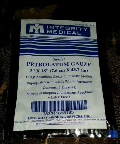 New box of 144 sterile product petrolatum gauze non-adhering dressing 3x18&#034; for sale